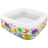 Детский надувной бассейн INTEX «Аквариум» 57471, квадратный